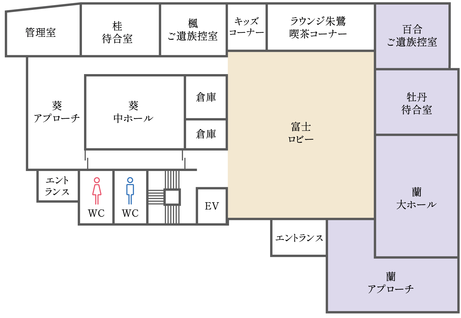 大ホール　本館1F図面