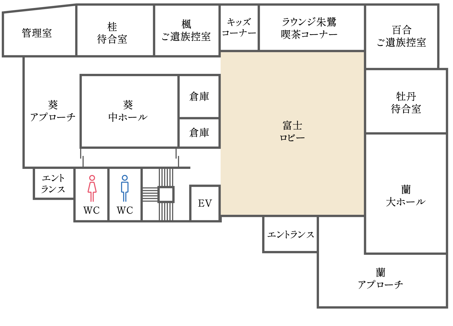 富士 (ロビー) 図面