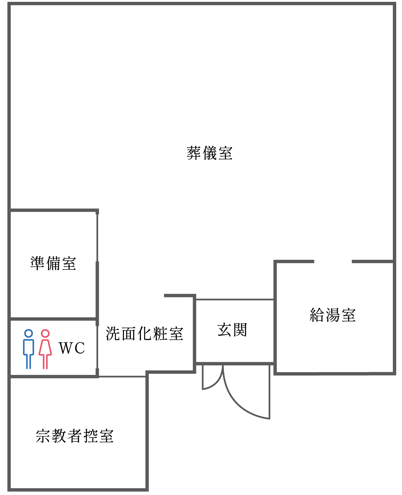 月・星 (家族葬専用ホール) 図面
